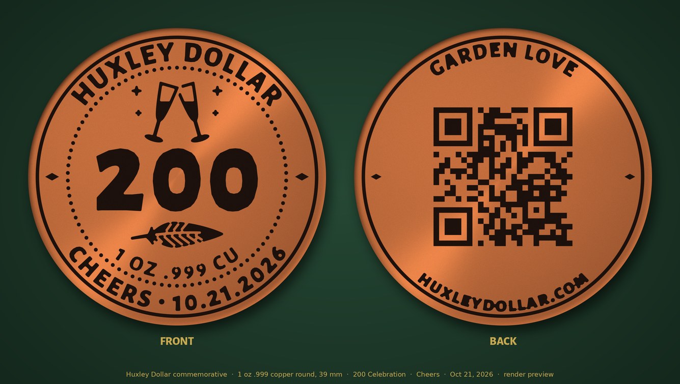 Front and back of the copper 200 Cheers coin